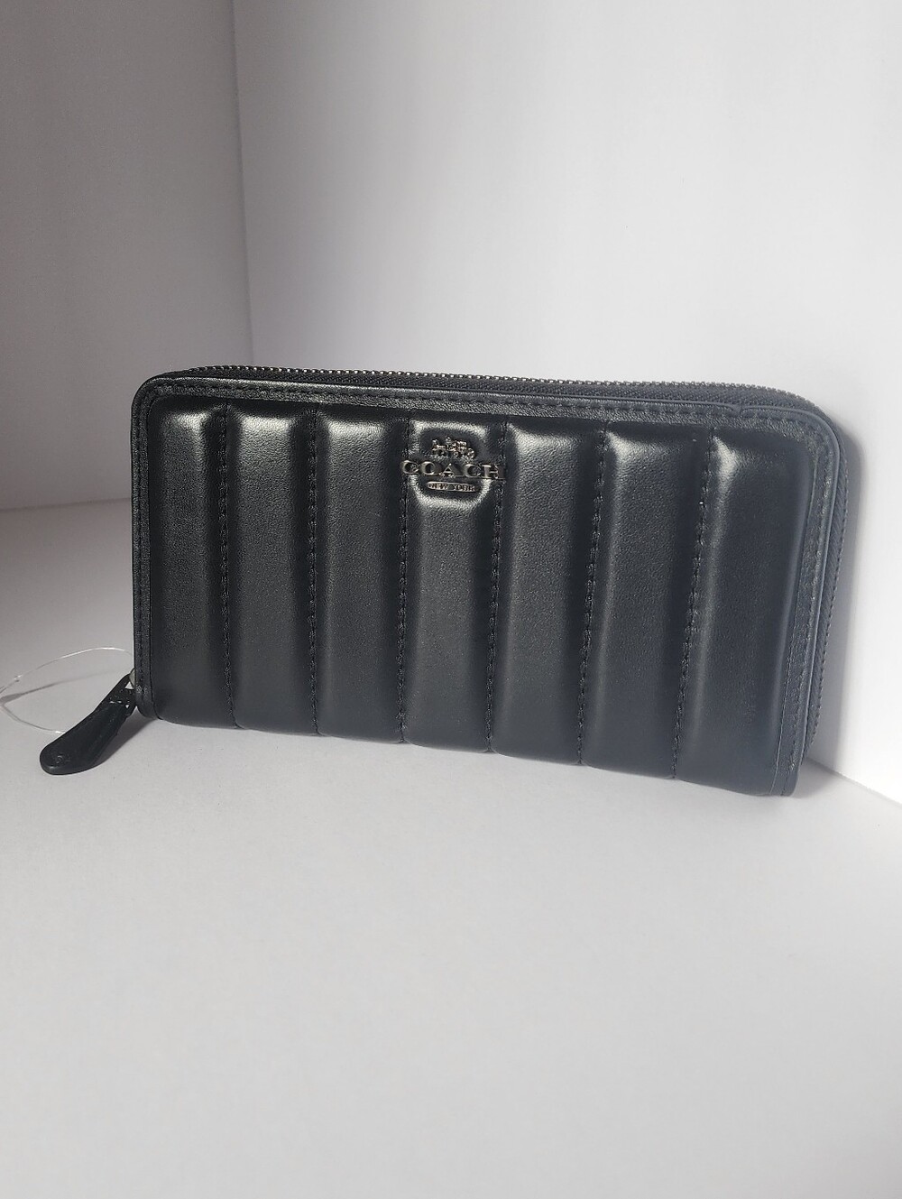 Coach Quilted Wallet (Black)